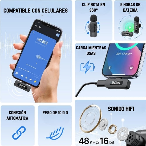 Kit Starter para Creadores | Trípode, Micrófono y Luz RGB (USB-C)