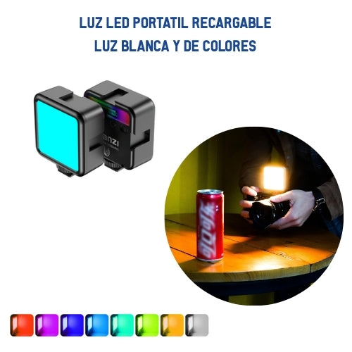Kit Starter para Creadores | Trípode, Micrófono y Luz RGB (USB-C)