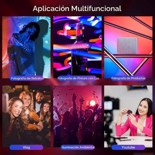 Kit Starter para Creadores | Trípode, Micrófono y Luz RGB (USB-C)