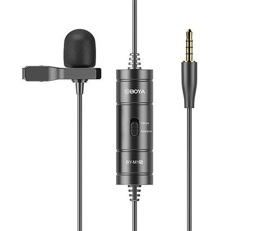Micrófono Lavalier No Requiere Batería Cable de 6 Metros Boya BY-M1S