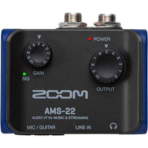 Interfaz de Audio 2x2 Para Teléfonos, Tablets o Computador Zoom AMS-22