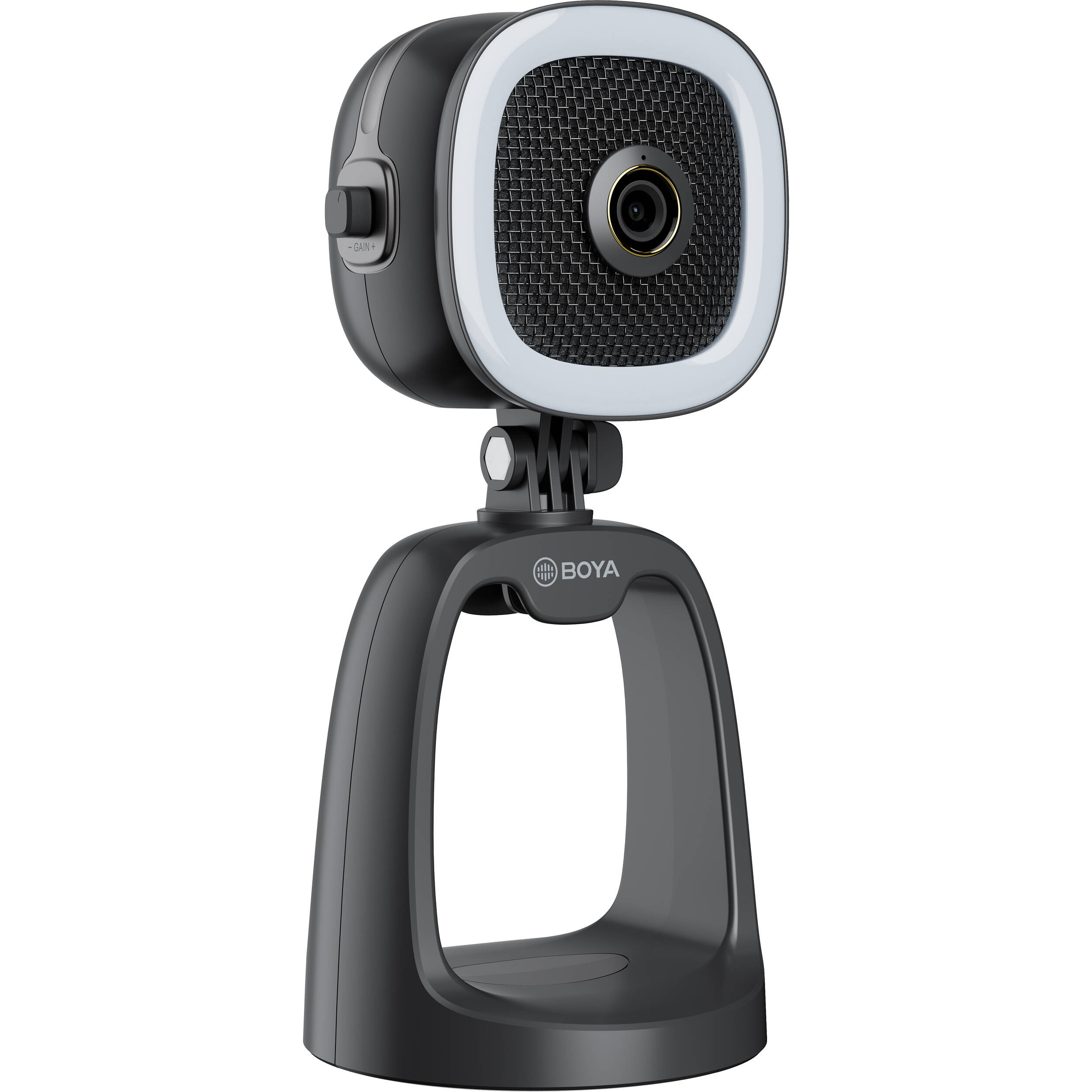 Micrófono All in One, Cámara Full HD 1080p y Luz Led Boya BY-CM6A