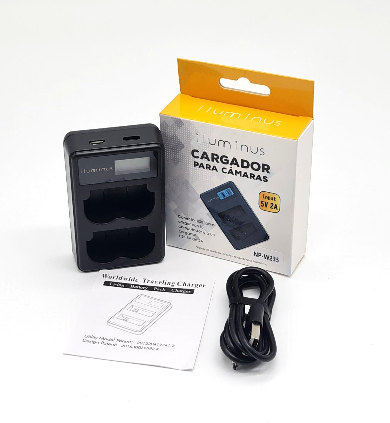Cargador Doble Para Baterías Fujifilm NP-W235 Iluminus