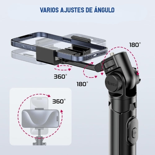 Kit Starter para Creadores | Trípode, Micrófono y Luz RGB (USB-C)