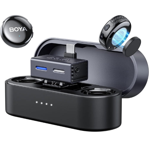 Micrófono BOYA BOYALINK 3‑02 – Cancelación de Ruido IA (–40 dB), USB‑C + TRS, 48 kHz/24 bit