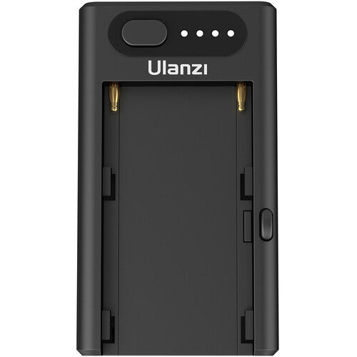 Cargador de baterías multifuncional NPF Ulanzi NP-F01, para una carga rápida de las baterías de la serie Sony NP-F: F550, F570 y F970. Perfecto para fotógrafos y camarógrafos en movimiento.