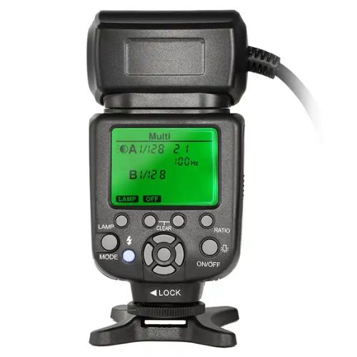 Flash Anular Para Macro Fotografía Para Canon Con Luz Led Triopo TR-15EXN (para Nikon)