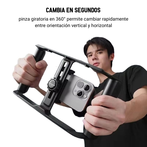 Jaula Universal para Teléfono Ulanzi MA05 – Rig de Filmación con Montura, Zapatas y Control Bluetooth