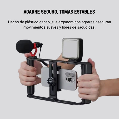 Jaula Universal para Teléfono Ulanzi MA05 – Rig de Filmación con Montura, Zapatas y Control Bluetooth