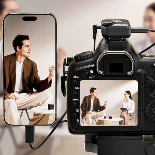 LARK M2S COMBO Hollyland - Sistema de Micrófonos Inalámbricos Ultraligeros de Compatibilidad Universal