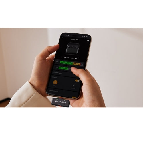 LARK M2S COMBO Hollyland - Sistema de Micrófonos Inalámbricos Ultraligeros de Compatibilidad Universal