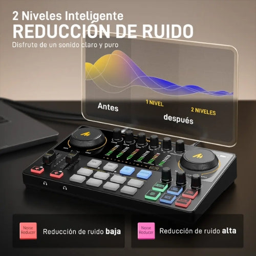 Interfaz de Audio USB Maonocaster AME2 Gen2 para Podcasters - 2 Canales XLR