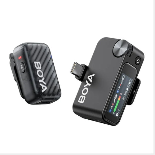 Micrófono BOYAMIC 2 – IA –40 dB, Grabación 32-bit Float, Estuche 54 h, 8 GB Interno