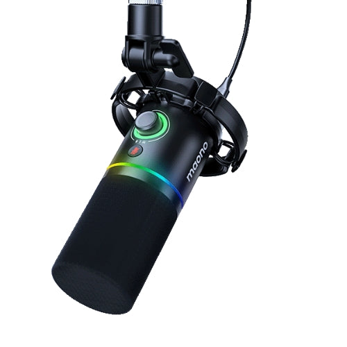 Micrófono Dinámico Cardioide USB/XLR con Iluminación RGB Maono PD200X