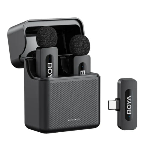 Micrófono Inalámbrico BOYA BY-V30 – para Smartphone USB-C, 2.4 GHz, 100 m de Alcanc, 36 h