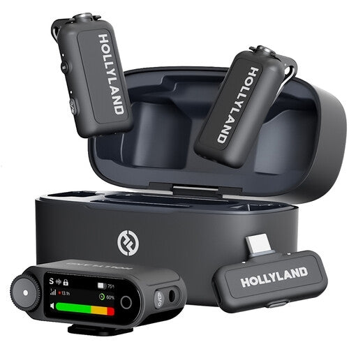 Hollyland LARK MAX 2 Combo – Micrófono Inalámbrico Profesional 32-bit Float para 2 Personas