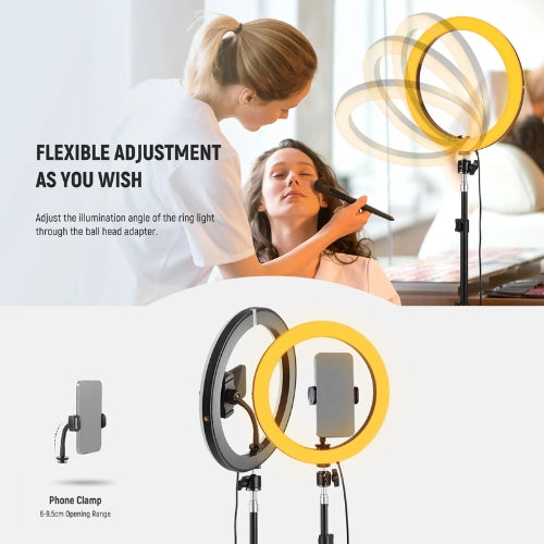 Kit de Luz de Anillo LED Bi-Color de 12" con Soporte Ajustable Neewer RH12B