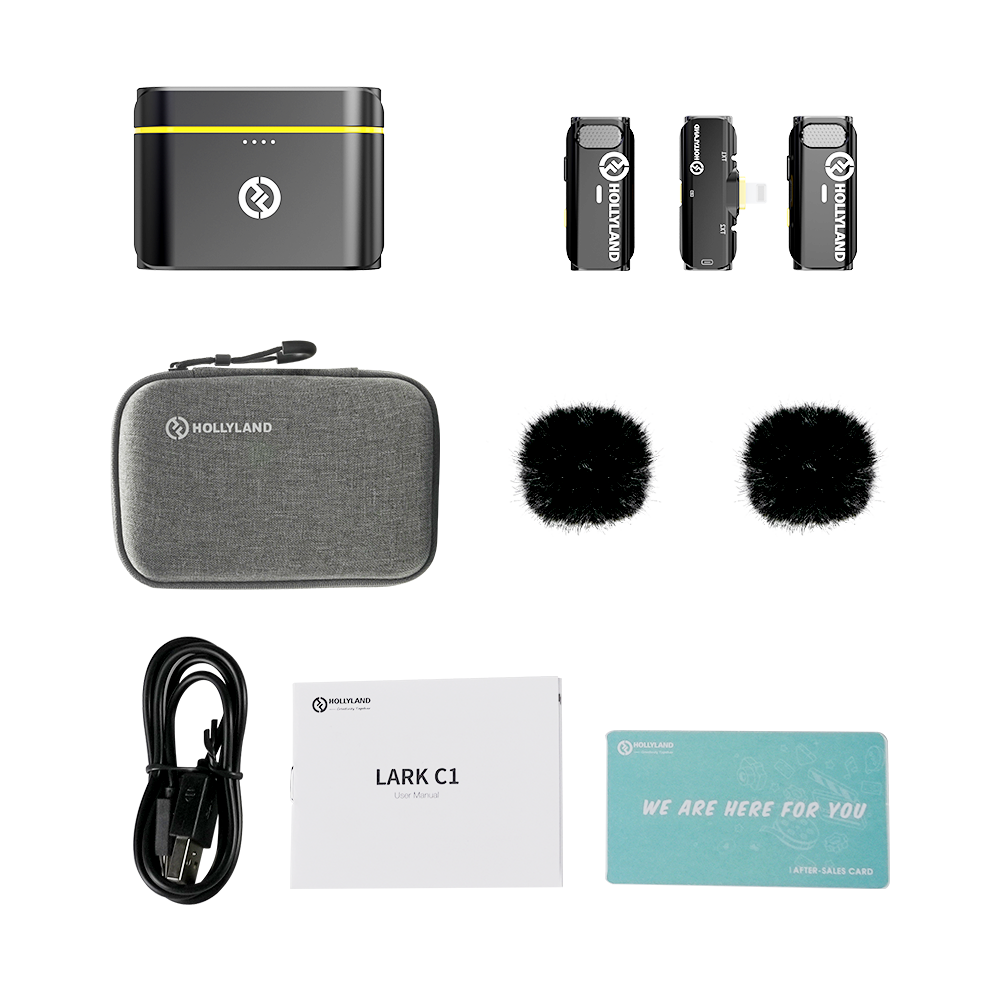 El Hollyland Lark C1 Duo es un sistema de micrófono lavalier inalámbrico diseñado específicamente para dispositivos iOS con conector Lightning. Grabación de audio de alta calidad. Ideal para periodistas, creadores de contenido y cualquiera que necesite audio confiable. Micrófono dual para grabar a 2 personas.