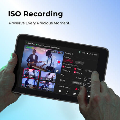 Sistema de transmisión en vivo y switcher multicámara todo en uno YoloLiv YoloBox Ultra