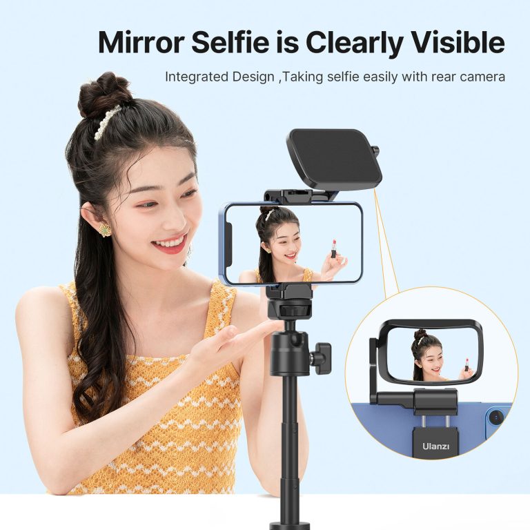 Descubre el Soporte Para Teléfonos en Trípode Con Espejo Ulanzi ST-30. Ideal para selfies y videos de alta calidad, este soporte es versátil, compatible y fácil de usar. ¡Perfecto para tus aventuras creativas!