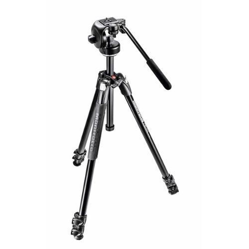 Trípode de Video Manfrotto MK290XTA3-2W 3 Secciones con Cabezal 128RC Fluid - Estabilidad y Precisión