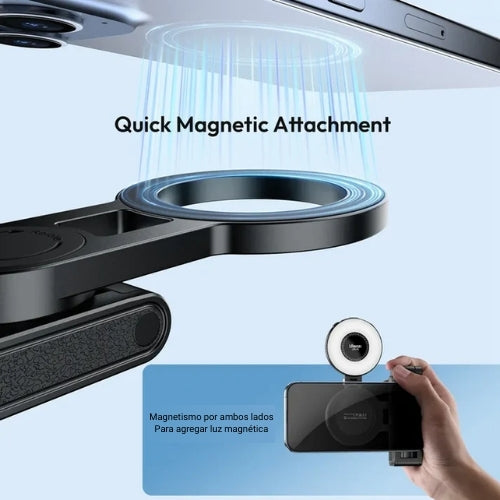 Trípode Magnético 3-en-1 ULANZI JJ03 – Selfie Stick Extensible con Control Bluetooth