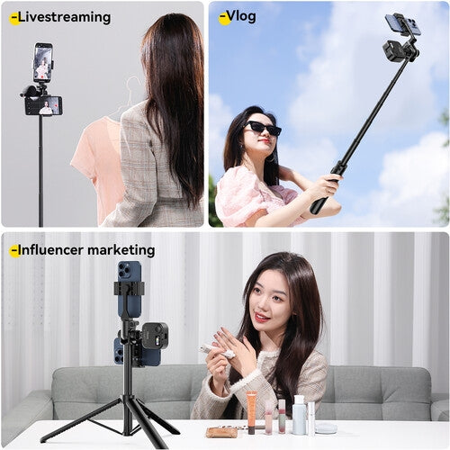 Ulanzi MT-70 Trípode Selfie Stick con Control Bluetooth – Extensible y Versátil