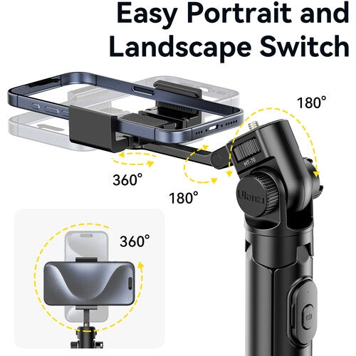 Ulanzi MT-70 Trípode Selfie Stick con Control Bluetooth – Extensible y Versátil