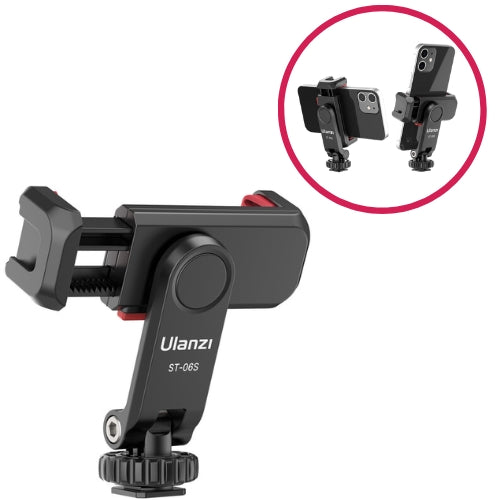 Ulanzi ST-06S - Soporte Multifuncional para Teléfonos con Zapata Fría y Rotación de 360 Grados