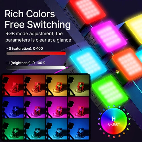 Ulanzi VL49 RGB PRO – Luz LED Compacta con Efectos RGB y Temperatura Ajustable