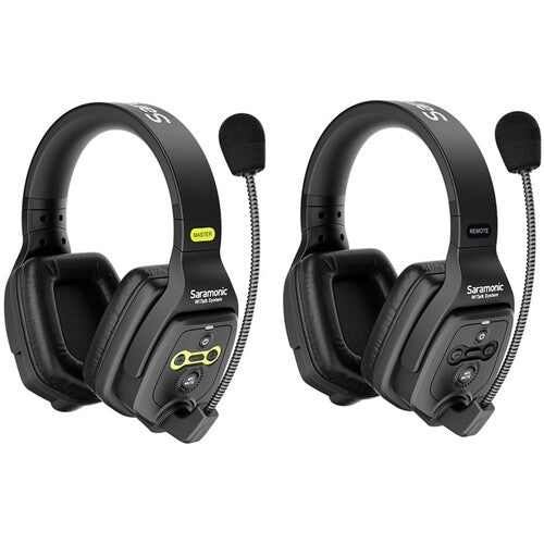 Intercom Inalámbrico Full Dúplex 2 personas (1,9 GHz) Audífonos Duales - Saramonic WiTalk-WT2D