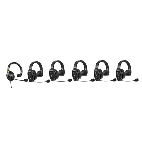 Intercom Inalámbrico Full Dúplex 6 personas (1,9 GHz) Audífonos Simples - Saramonic WiTalk-WT6S