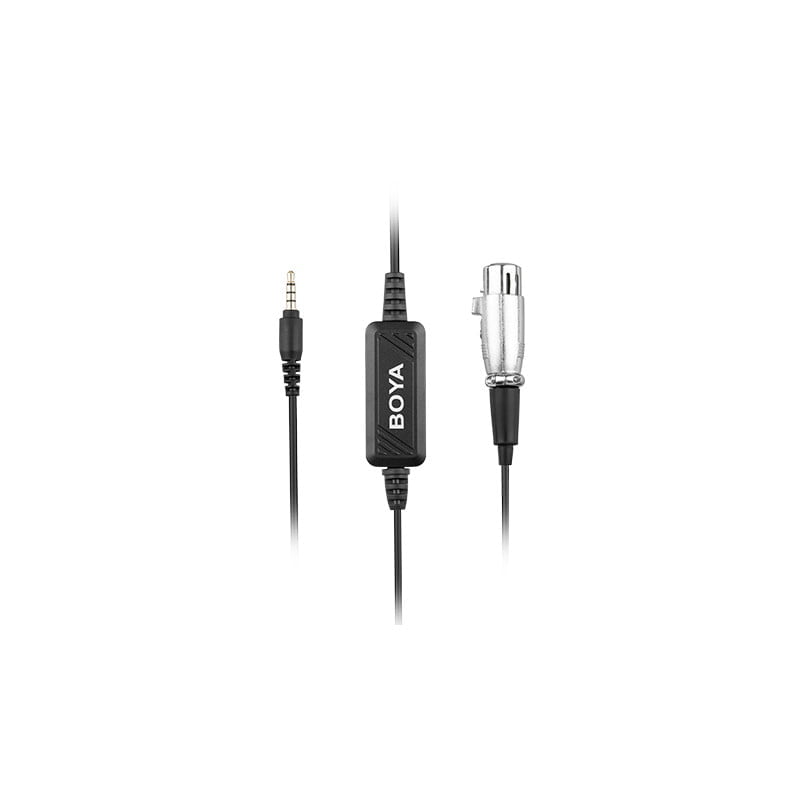 Cable de Micrófono Con Preamplificador XLR A 3.5mm Boya BY-BCA6