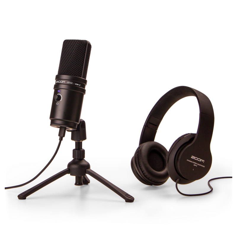 Pack de Podcast Con Audífonos y Micrófono USB Zoom ZUM-2PMP