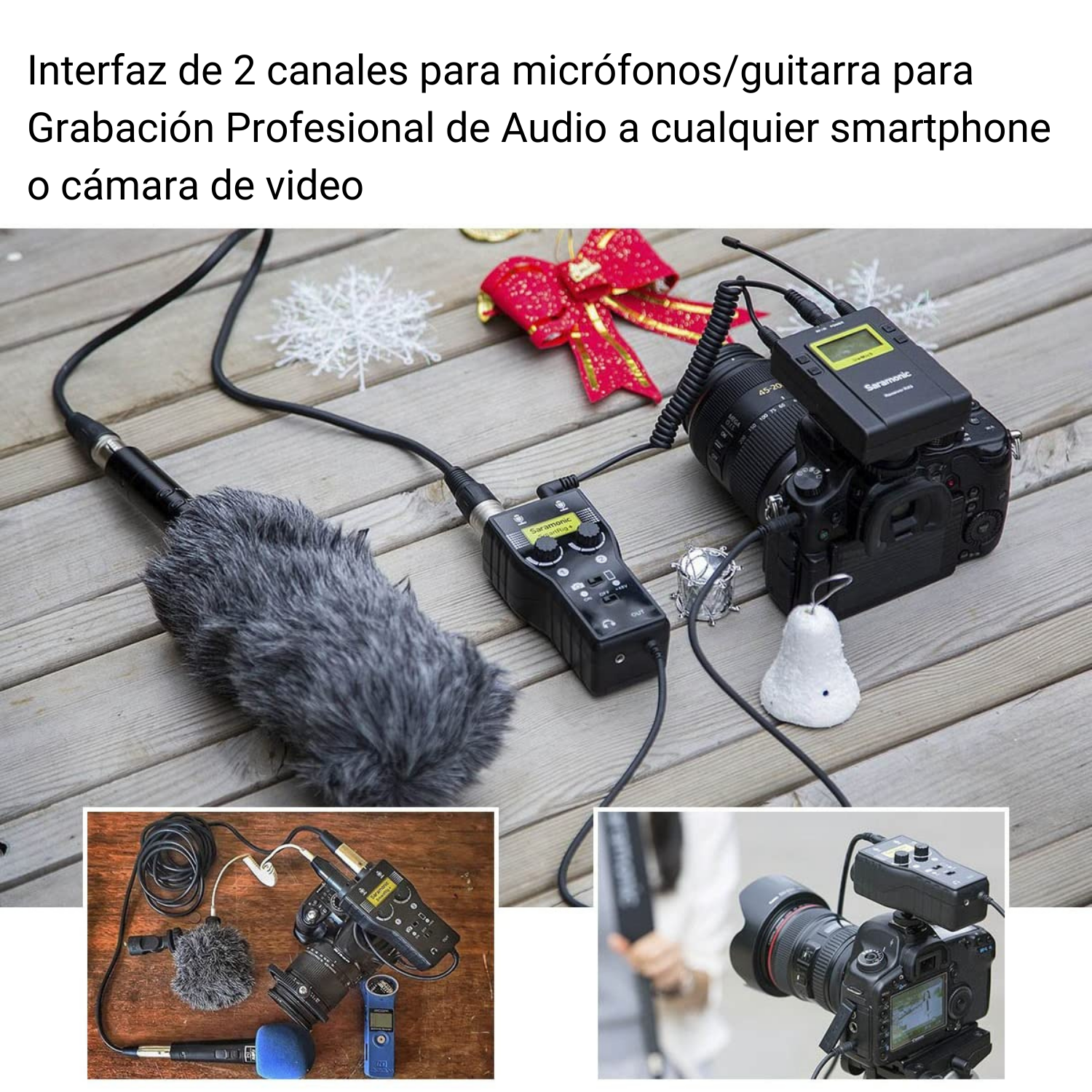 Mixer de Audio de 2 Canales XLR SmartRig +