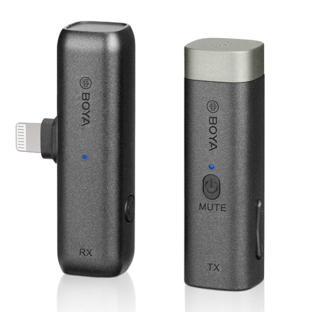 Micrófono Inalámbrico Boya BY-WM3D Para Cámaras, Android (3.5mm) Y Iphone (Lightning)