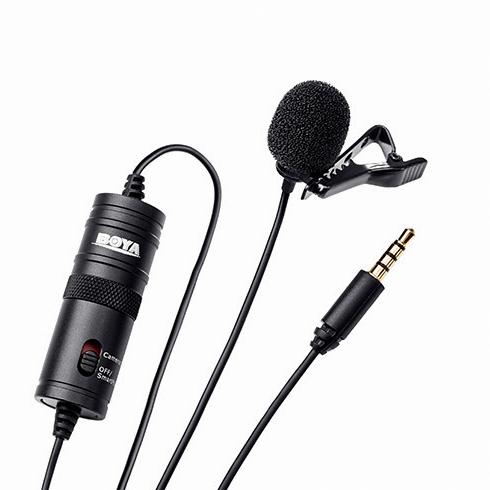 Microfono Lavalier Omnidireccional para IOS Boya BY-M2