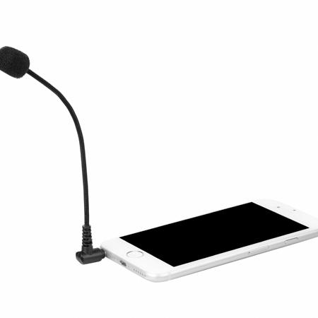 Mini Microfono Boya BY-UM4 Tipo Cuello de Ganso Para Telefonos y Computadores
