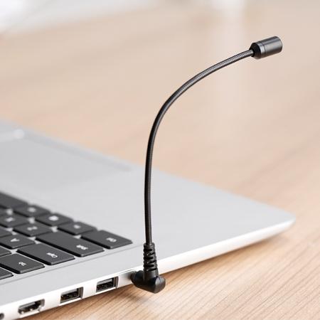 Mini Microfono Boya BY-UM4 Tipo Cuello de Ganso Para Telefonos y Computadores