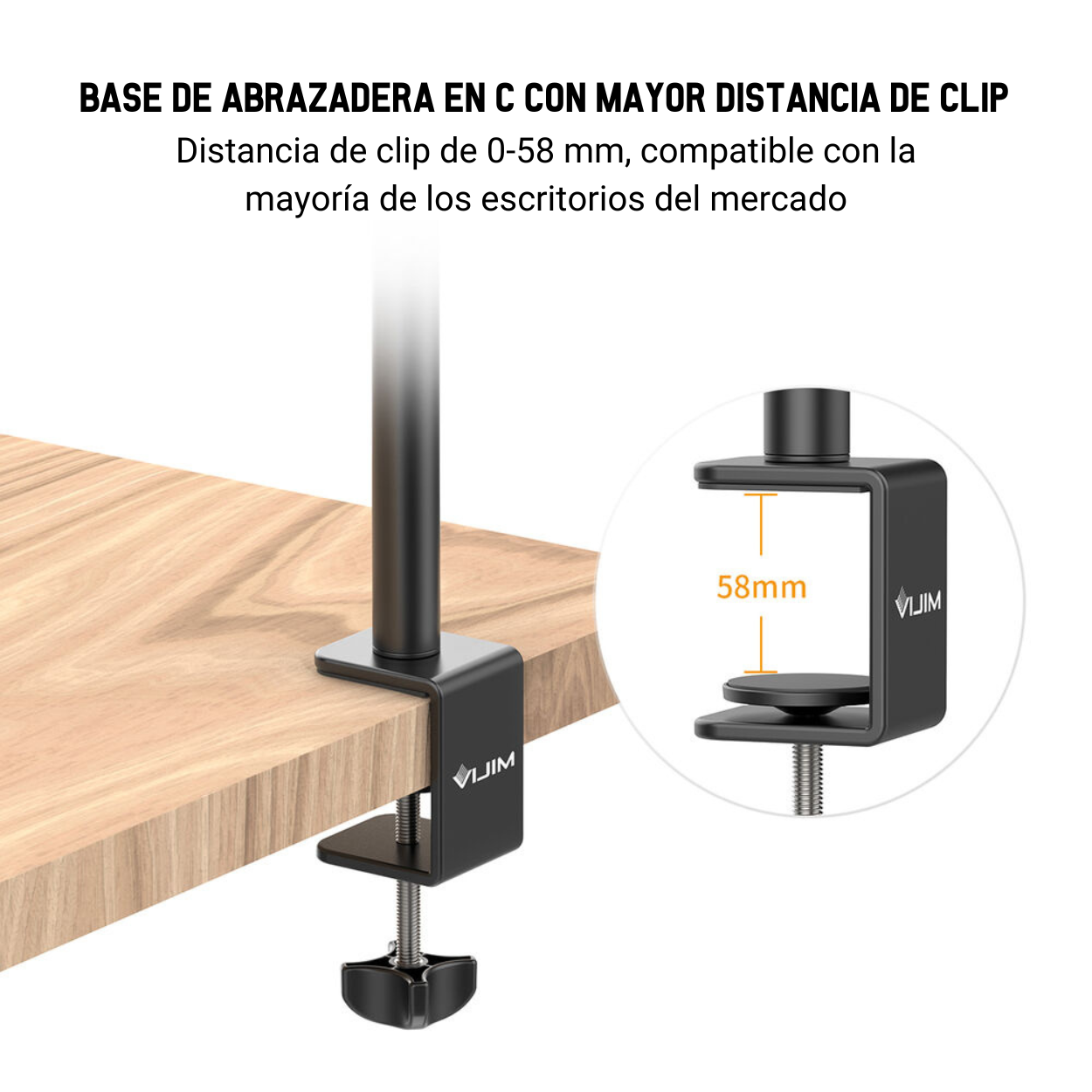 Brazo Articulado con Abrazadera de Mesa Vijim LS08