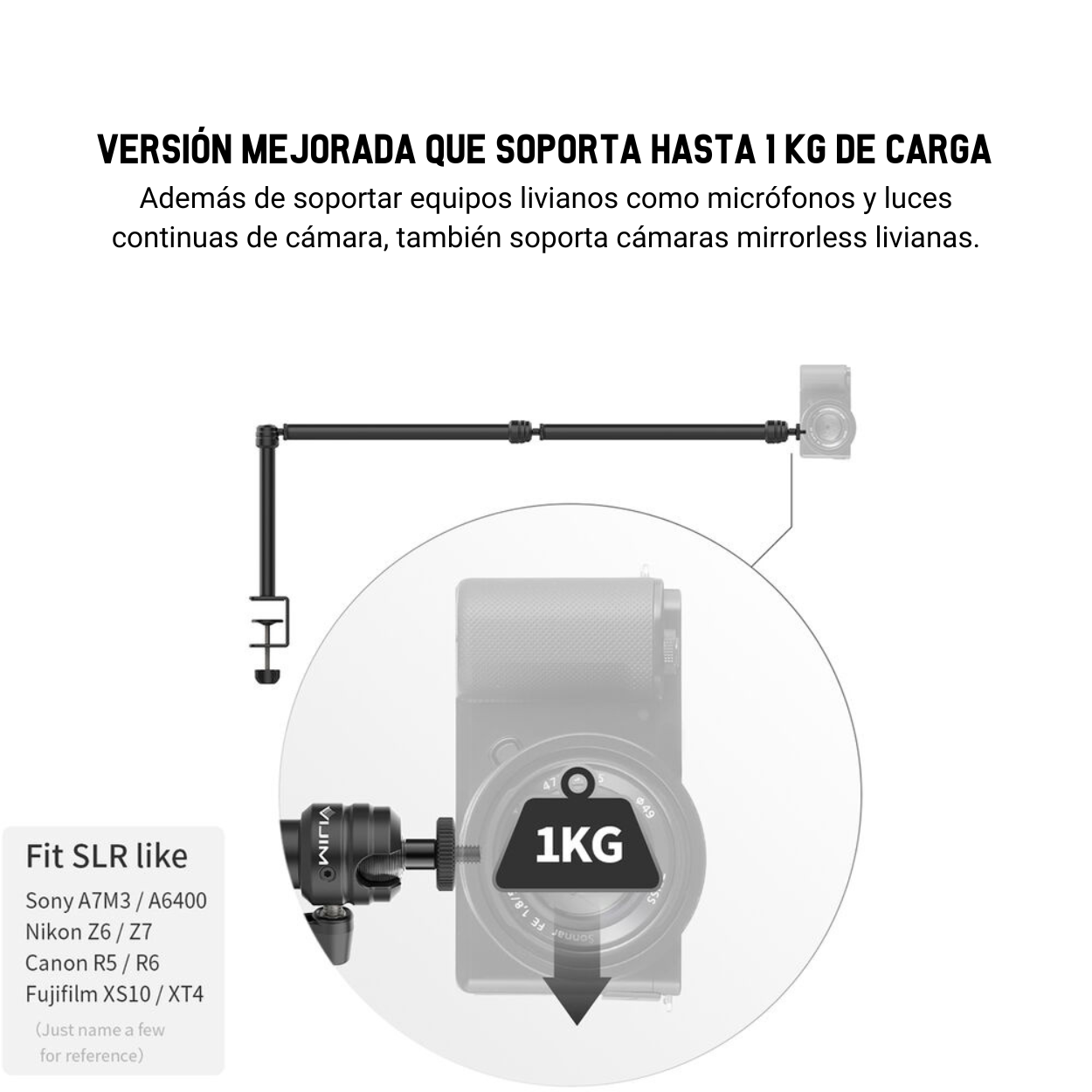 Brazo Articulado con Abrazadera de Mesa Vijim LS08