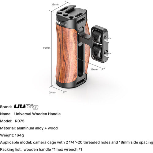 Empuñadura Para Carcasa Metálica Universal UUrig R075