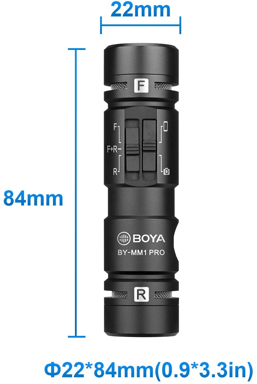 Micrófono Boya Bidireccional Con Salida de Audífonos BY-MM1 PRO