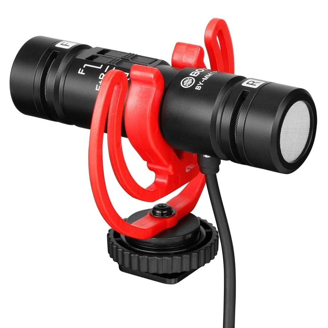 Micrófono Boya Bidireccional Con Salida de Audífonos BY-MM1 PRO