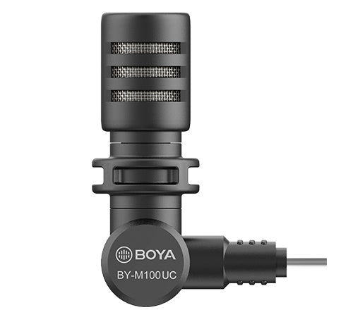 Micrófono Compacto Para Teléfonos Conector USB-C Boya BY-M100UC