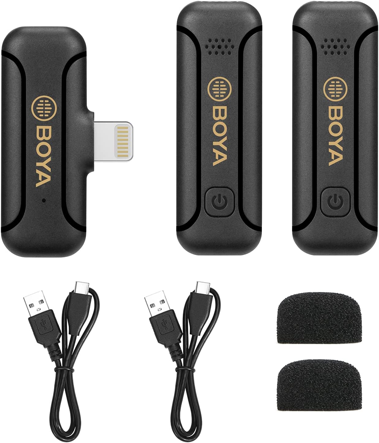 Micrófono Inalámbrico Doble Lightning Boya BY-WM3T2-D2 50 metros