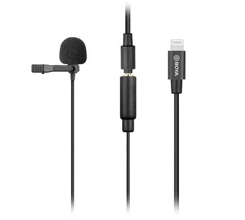 Micrófono Lavalier Boya BY-M2 para Iphone con Conector Lightning