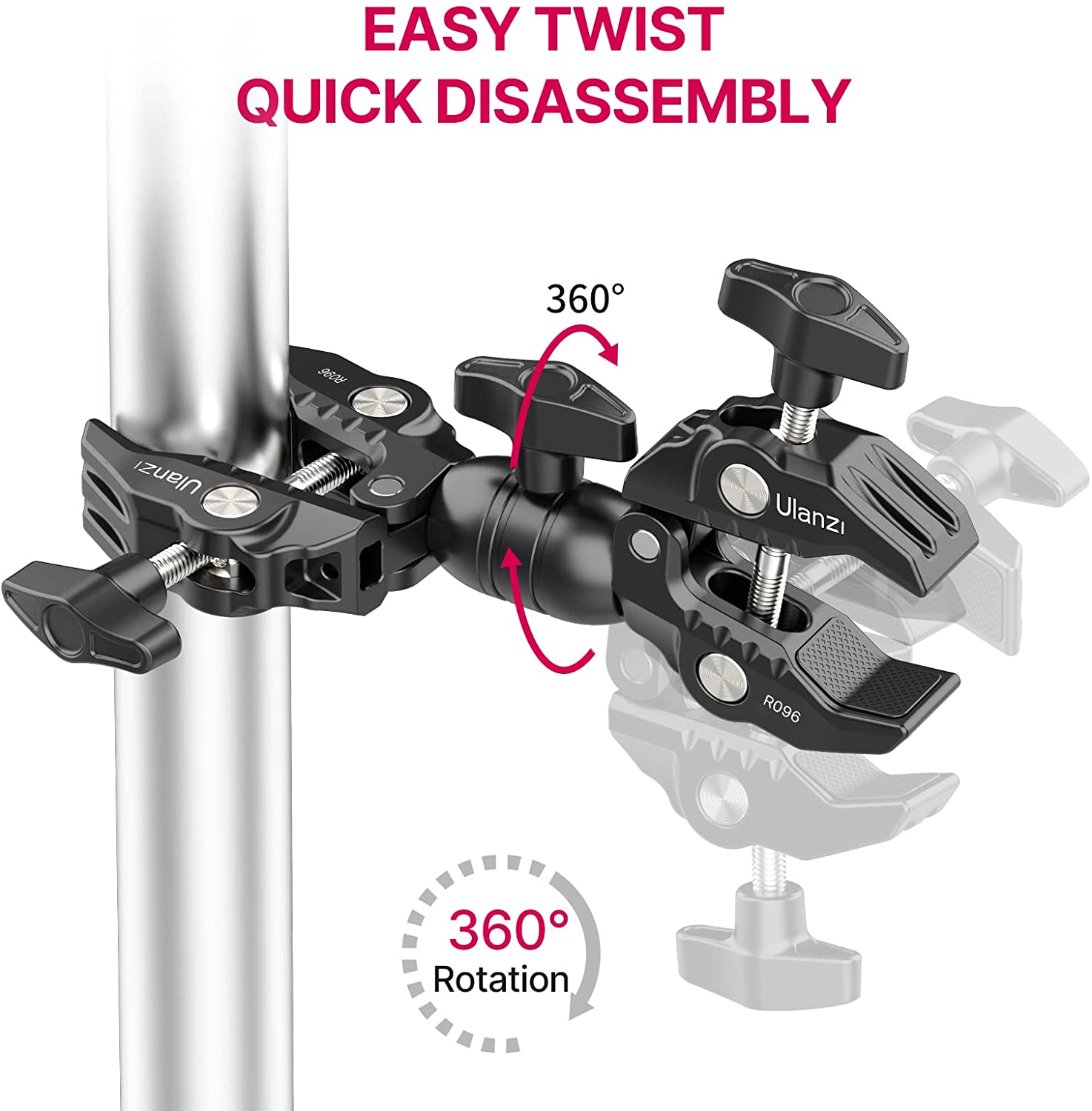 Pinza Doble Articulada Ulanzi R096