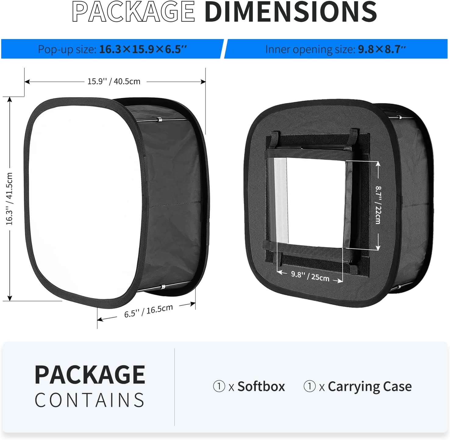 Softbox Neewer para Luz LED 660 41x17 cm