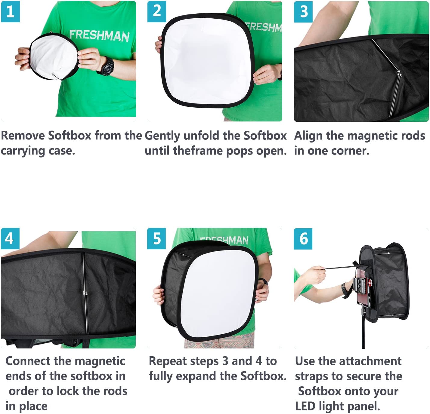 Softbox Neewer para Luz LED 660 41x17 cm